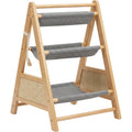 Fgbmx A-Frame Three Sling Cat Tree Natural Gray - Product view