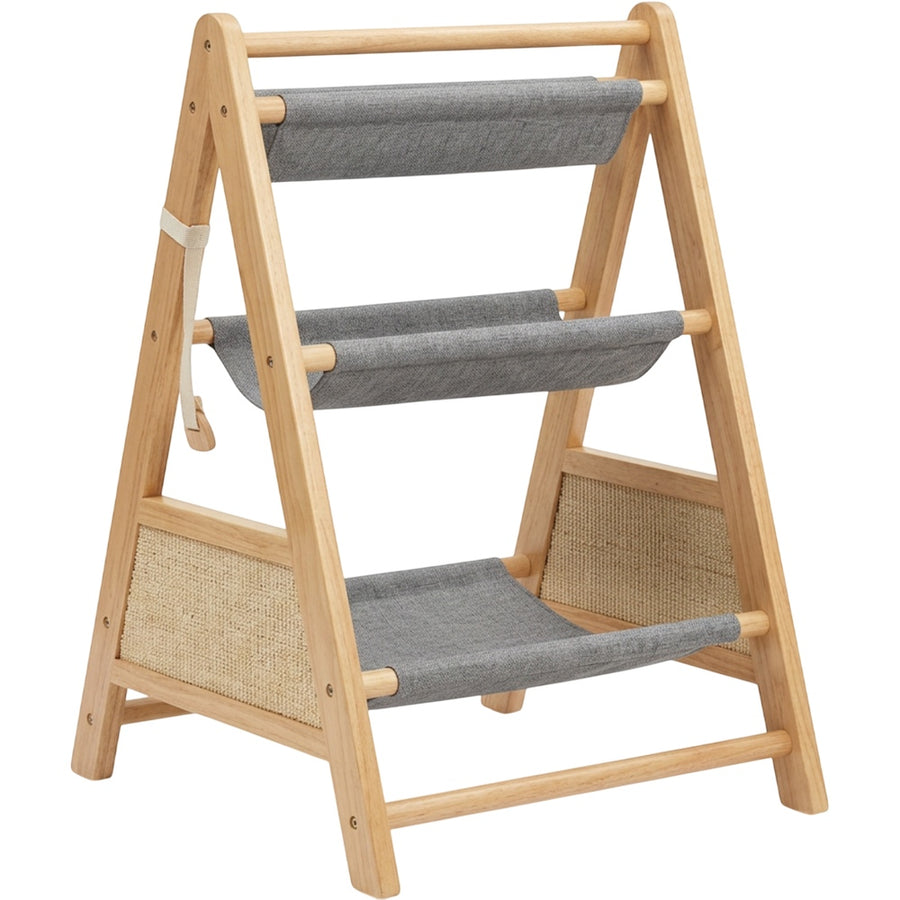 Fgbmx A-Frame Three Sling Cat Tree Natural Gray